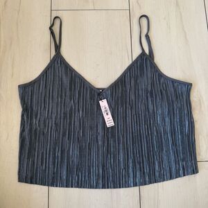 Victoria's Secret Medium Satin Camisole Tank Top Spaghetti Straps Sleepwear Blue